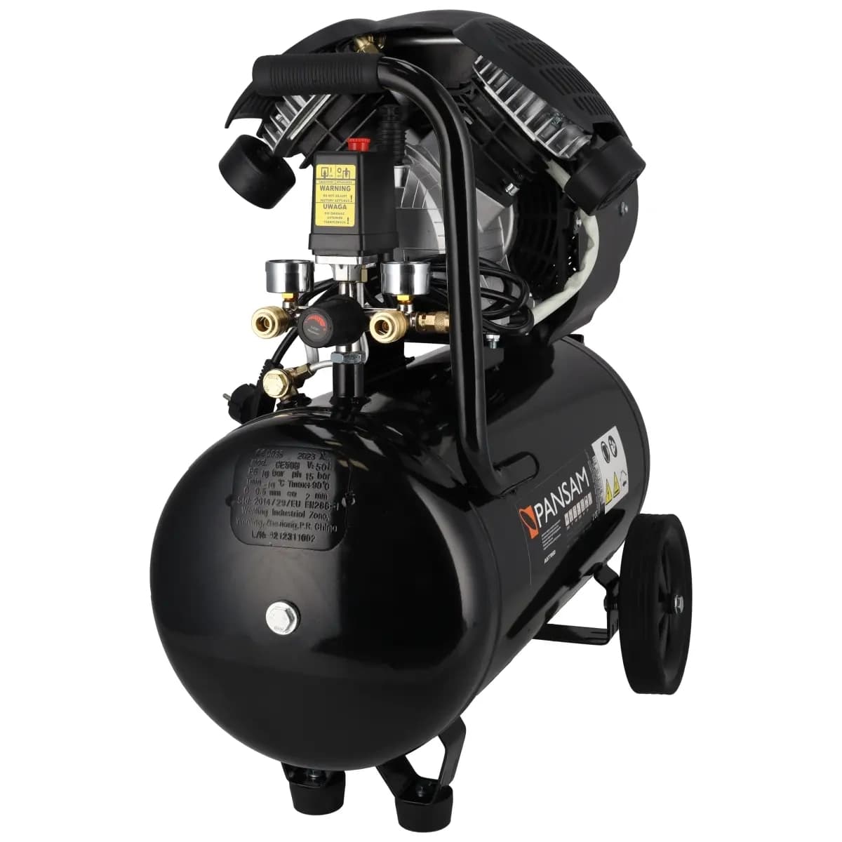 Dedra oljni kompresor 2-cil. 50L, 2.3kW, 412l/min, 8bar 8