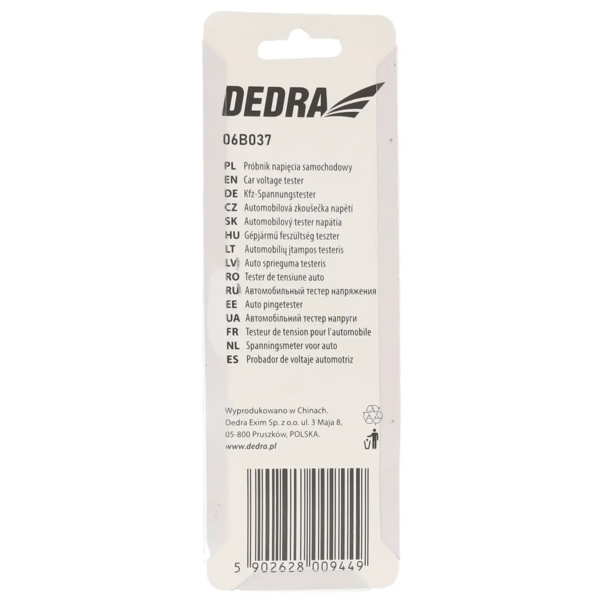 Dedra Avtomobilski tester napetosti 6-24V, 100mm, kovinski 3