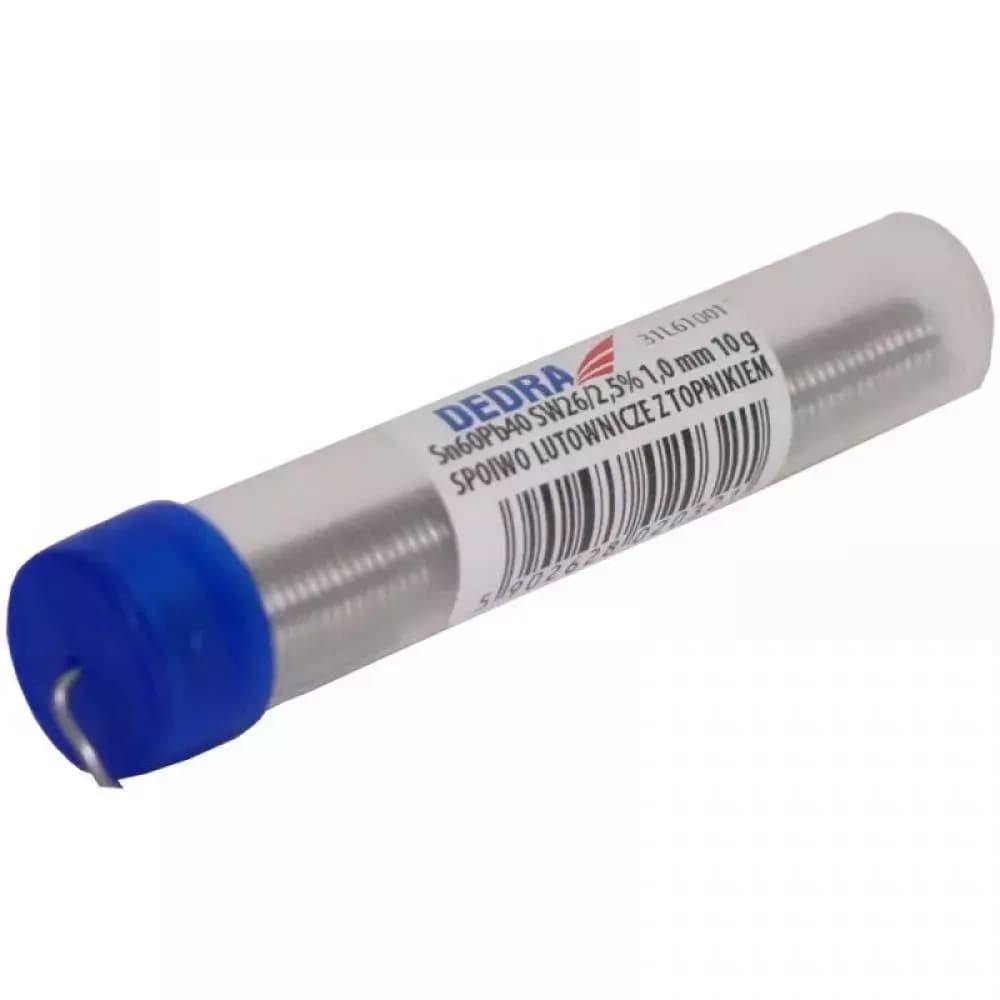 Dedra Spajkalna žica v viali, 1.0 mm, 10 g
