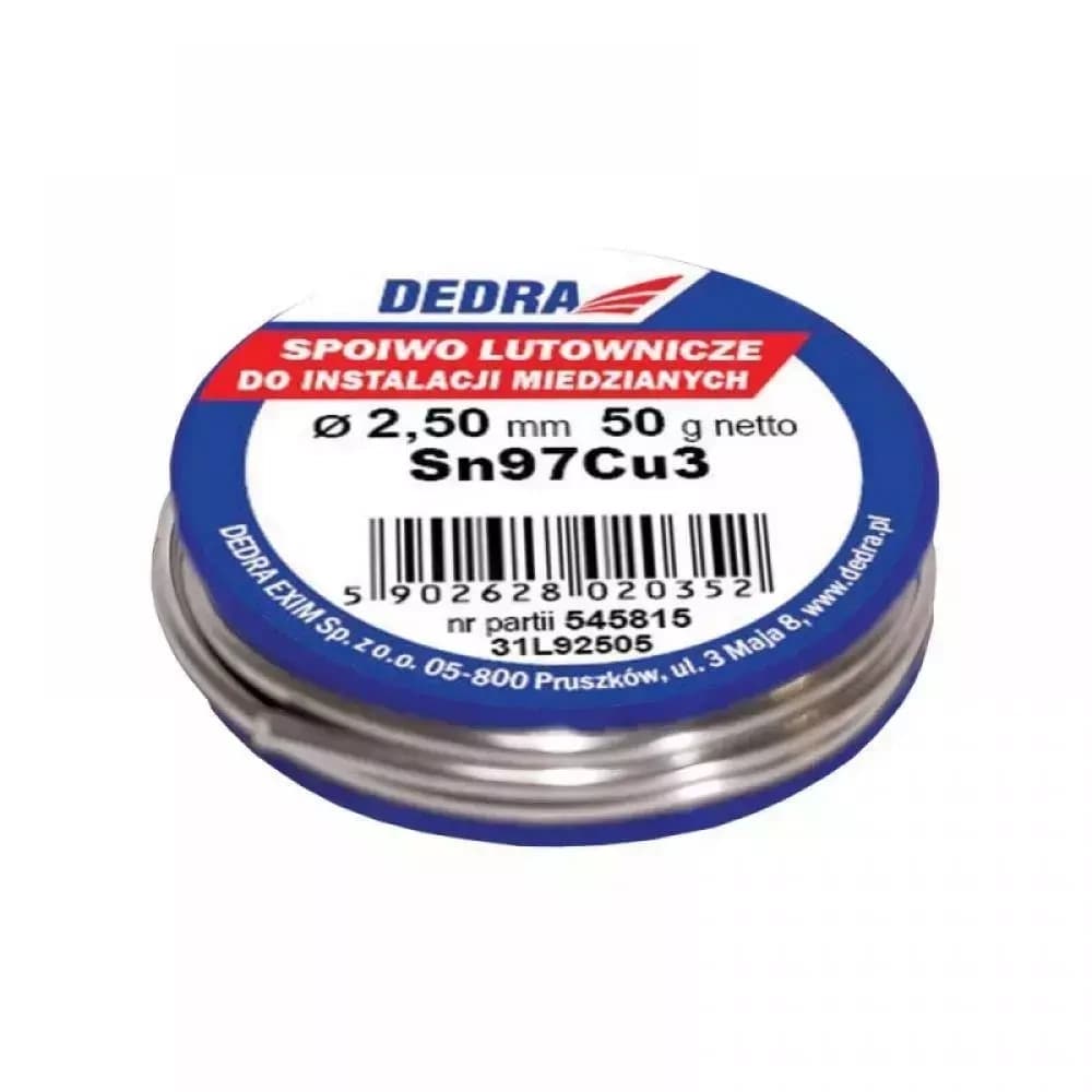Dedra Spajkalni prah/žica SN97CU3, 2.5 mm, 50 g