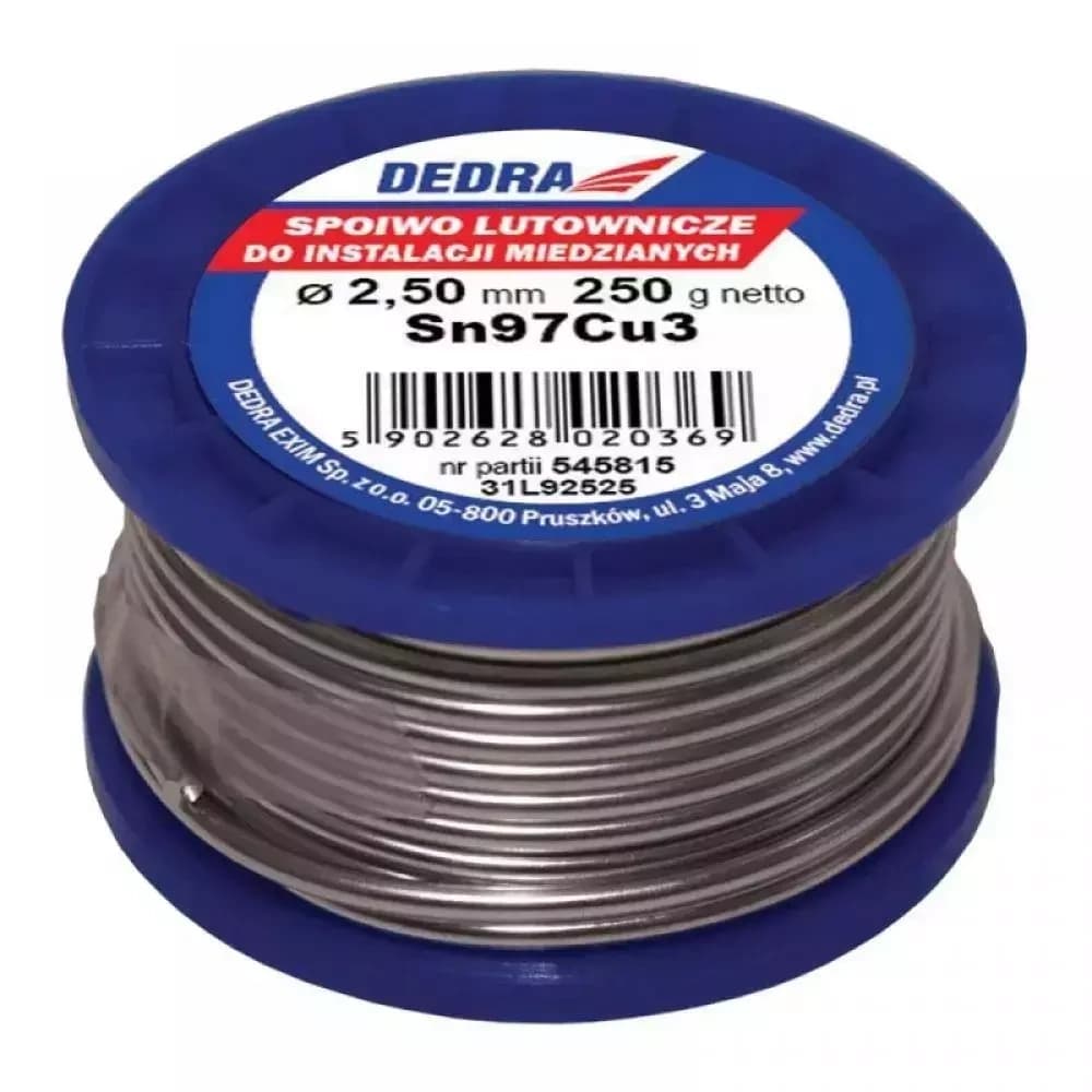 Dedra Spajkalni prah/žica SN97CU3, 2.5 mm, 250 g