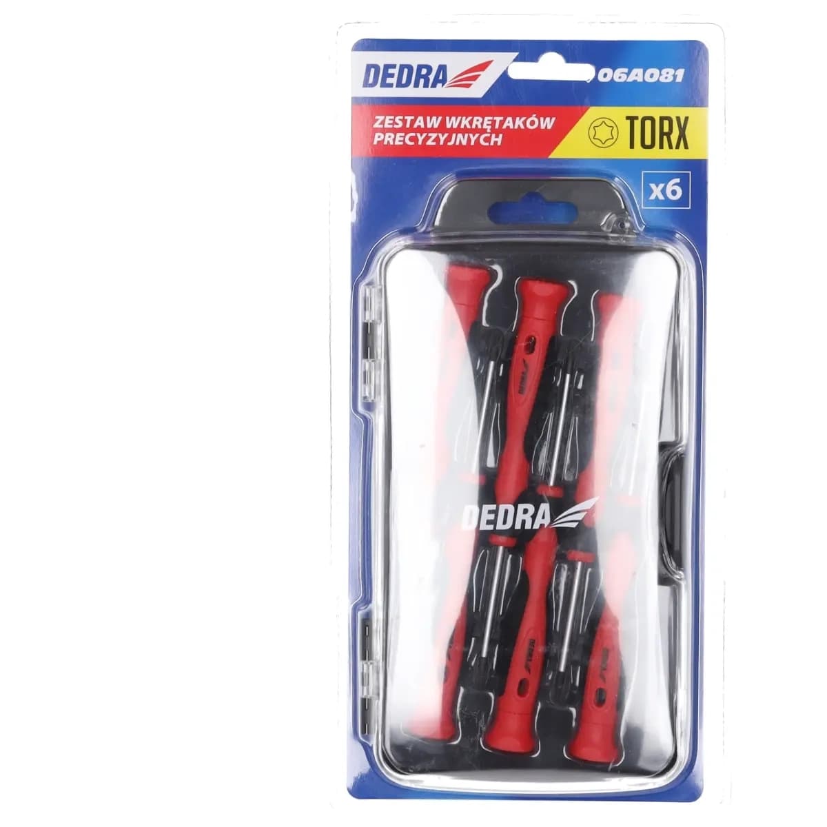 Dedra Set natančnih izvijačev, 6 kosov, CrV jeklo, TORX 3