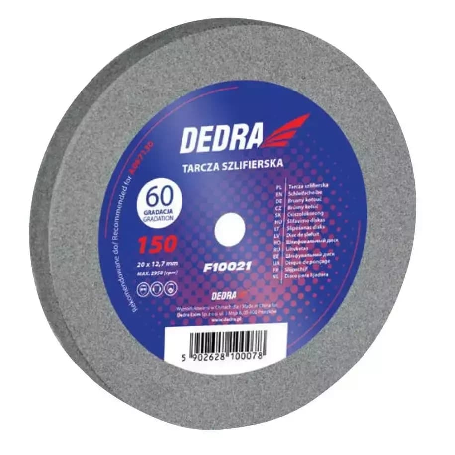 Dedra Brusilna plošča 150x20x12.7 mm, zrnatost 60