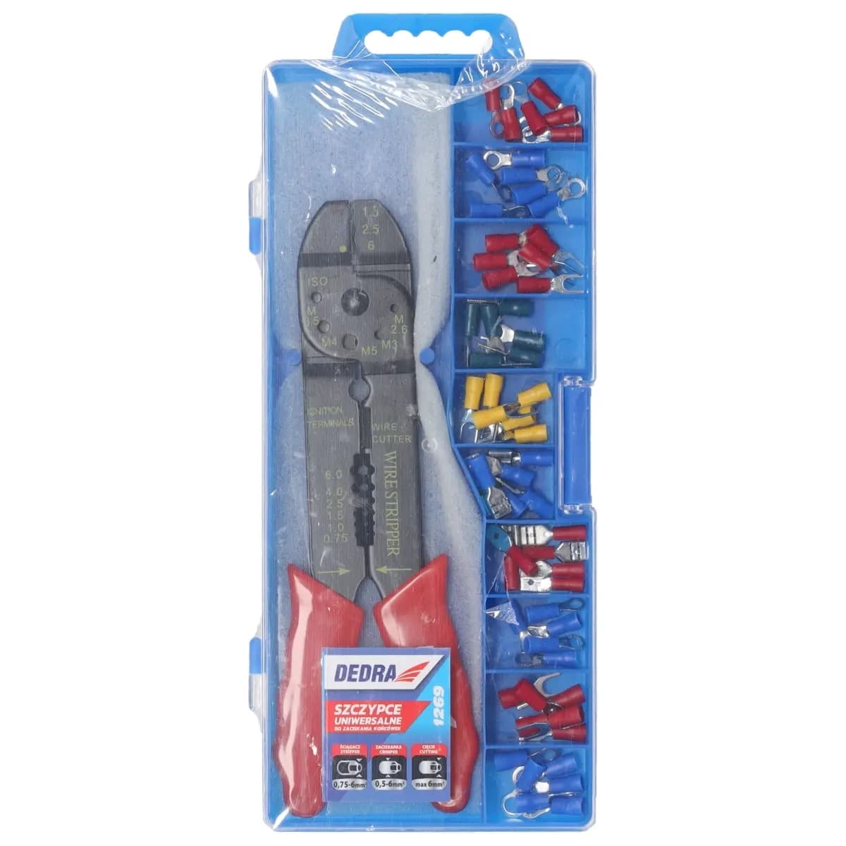 Dedra Krimp klešče + nastavki za konektorje 4