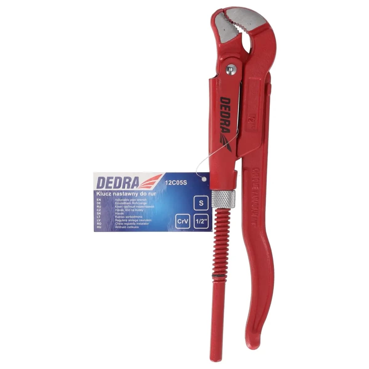 Dedra nastavljiv ključ za cevi crv 1/2" S