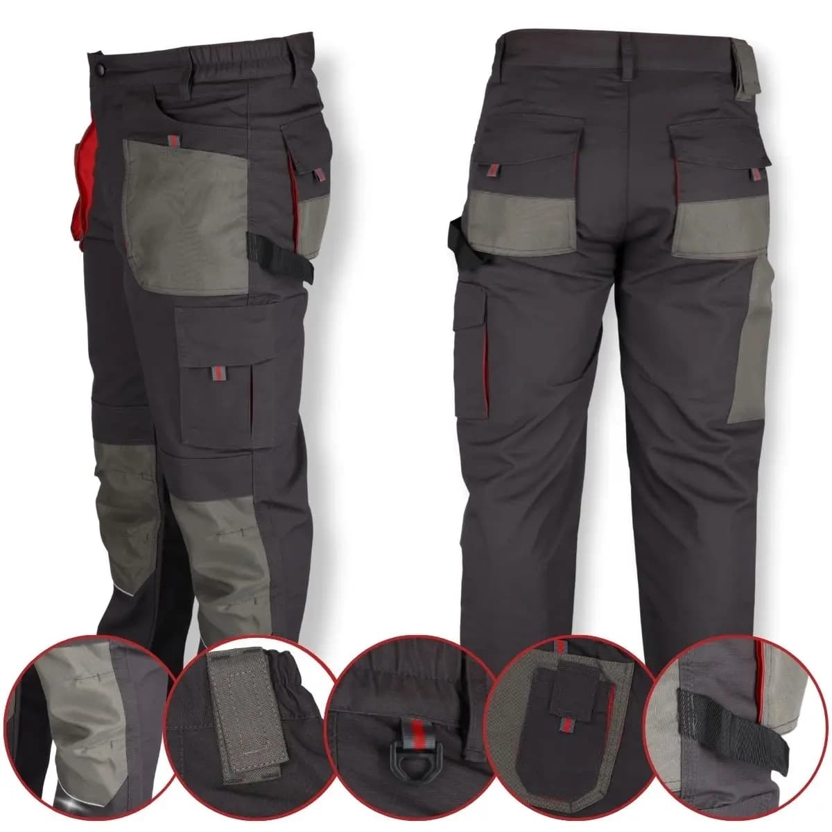 Dedra Delovne hlače ANP-BH2SP-XL, črne, vel. 56 4