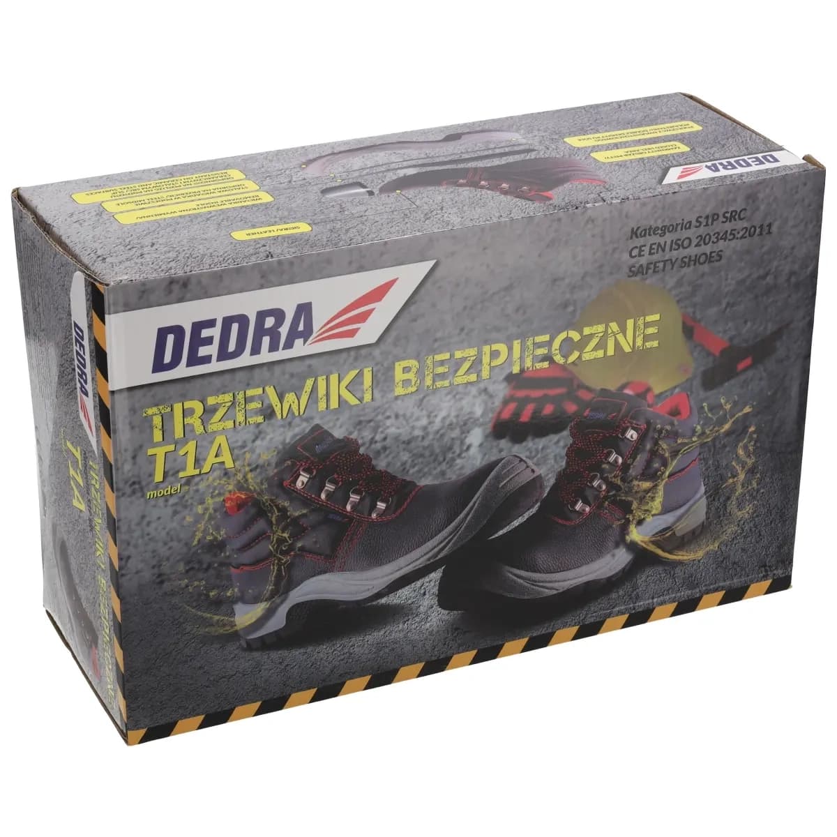 Dedra ANP-BH9T1A-41 varnostni visoki čevlji, S1P SRC, usnjeni, črni, vel. 41 6