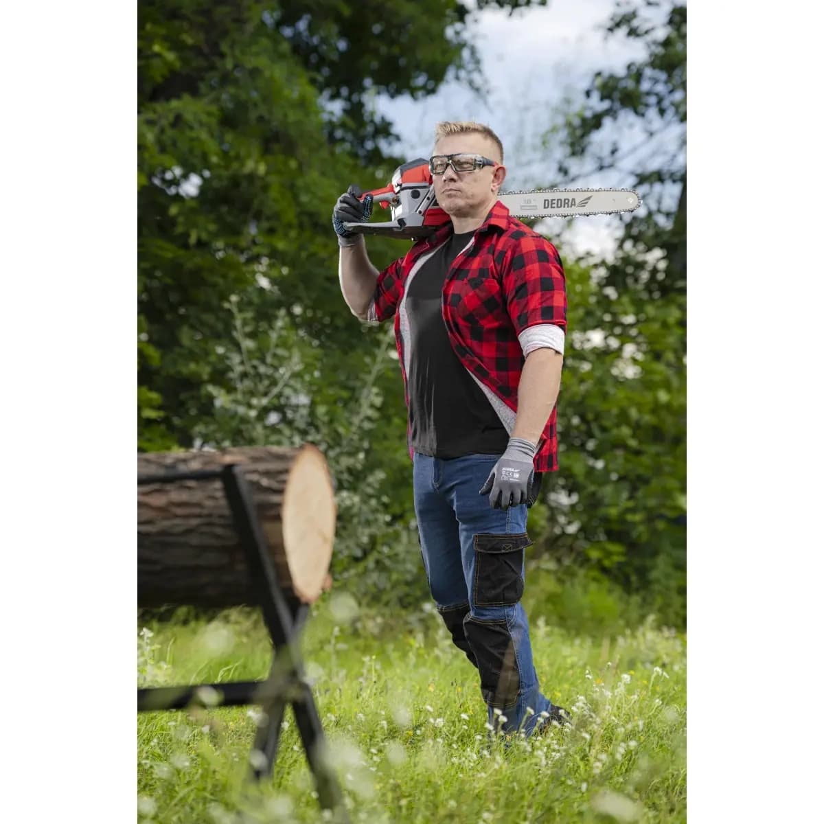 Dedra Flanelna srajca, rdeča, XXXL 3