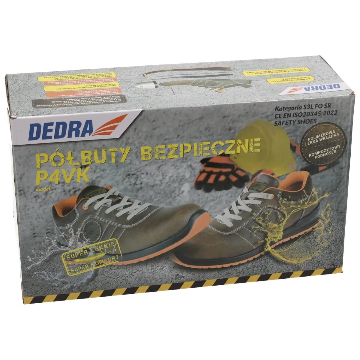 Dedra polvisoki delovni čevlji P4 S3 SRC, usnje Crazy Horse, rjava, vel. 37 6
