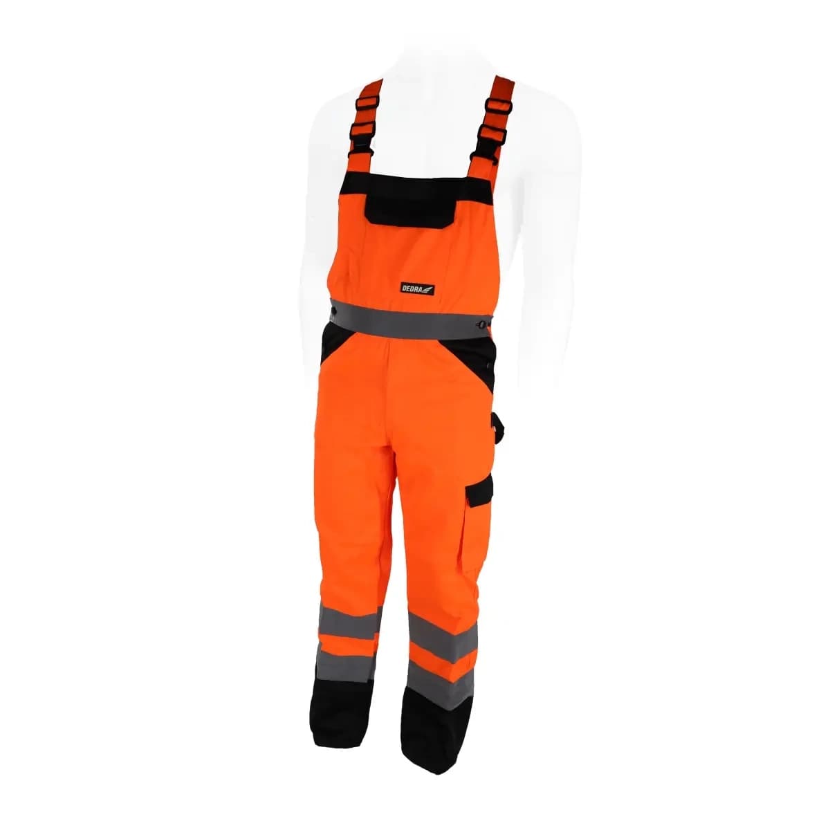 Dedra zaščitne hlače z visokim pasom, oranžne, vel. L