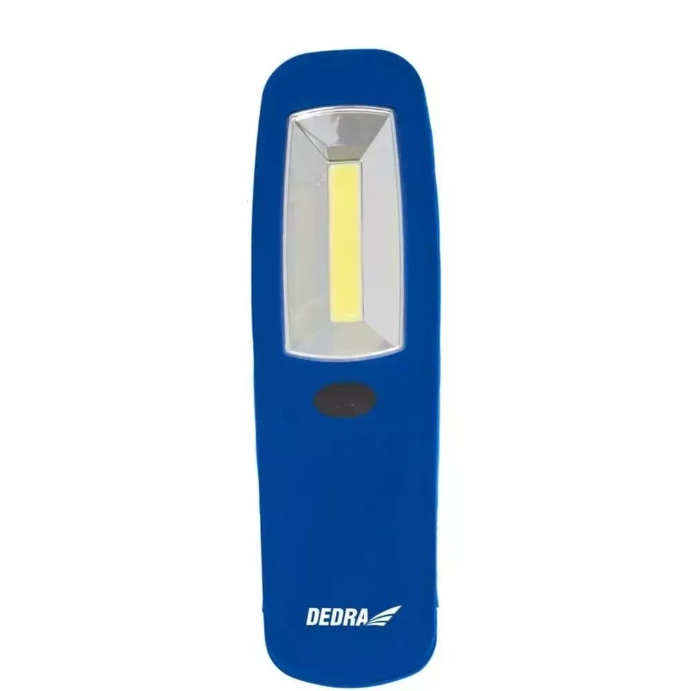Ročna LED svetilka Dedra 3W COB, 200lm, z baterijami