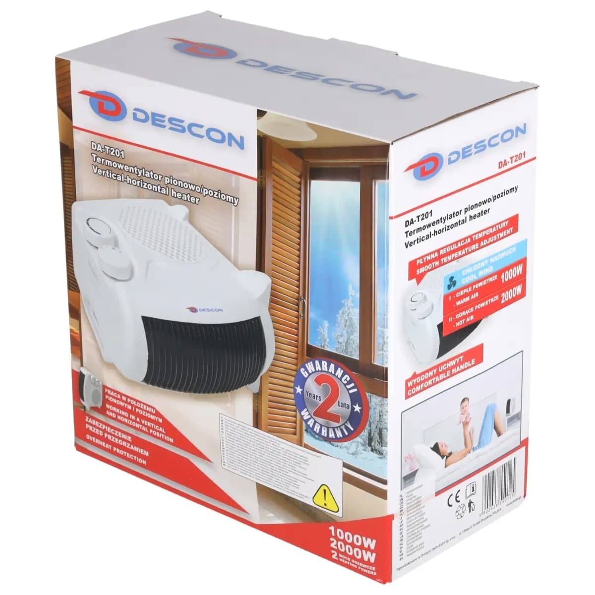 Dedra DA-T201 Termoventilator 2000W (vertikalno-horizontalni) 8