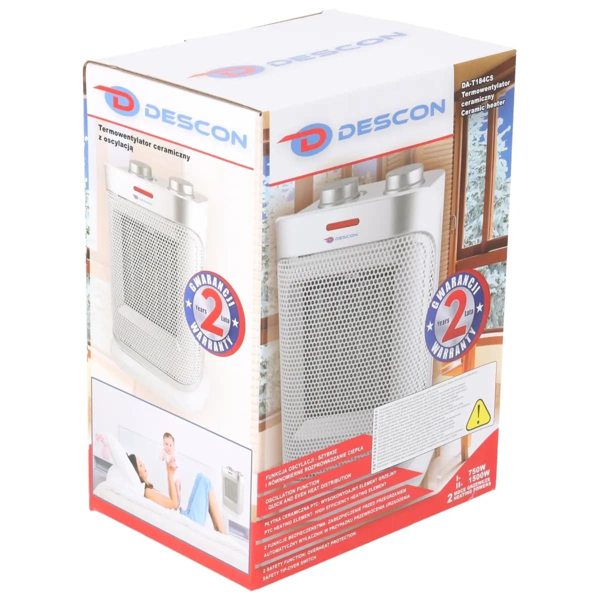 Dedra Keramični grelnik zraka s piperjem 1500W 4