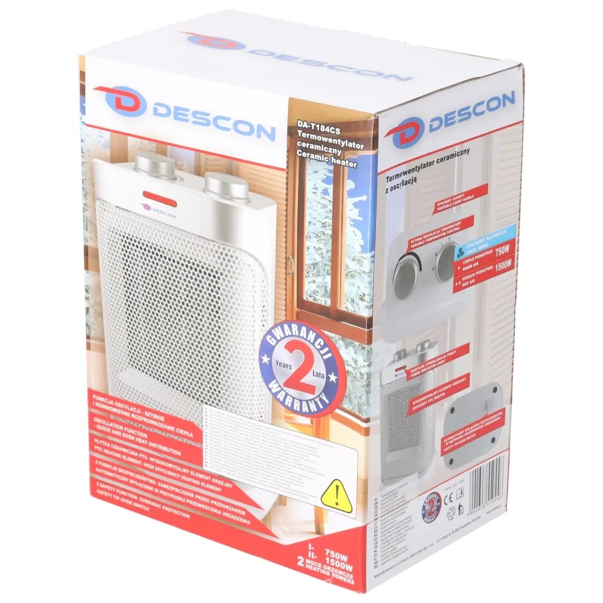 Dedra Keramični grelnik zraka s piperjem 1500W 5