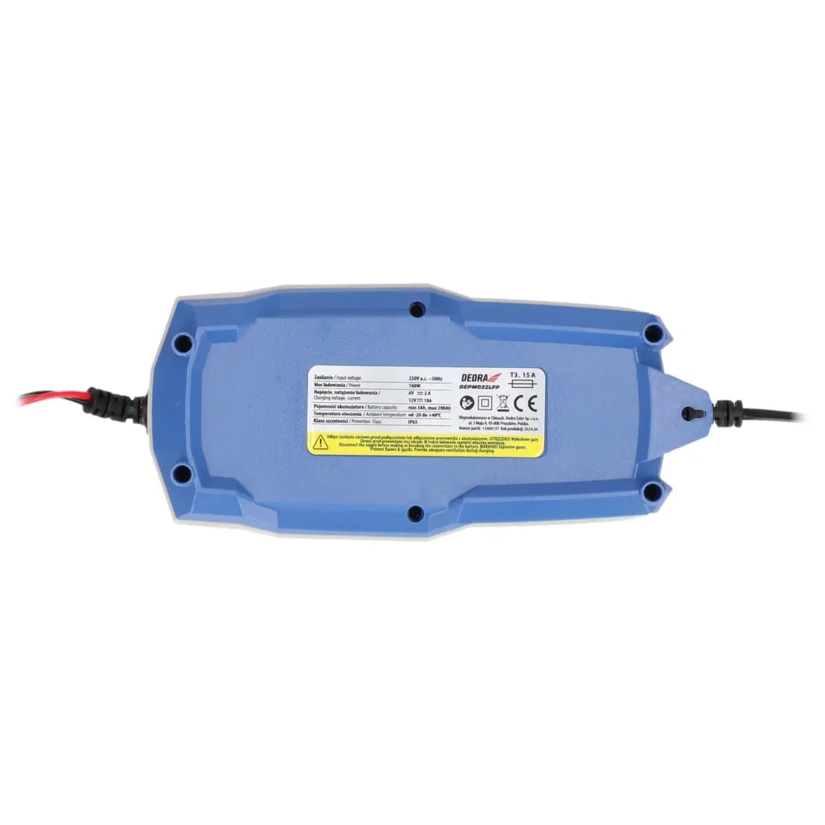 Dedra Mikroprocesorski polnilnik 10A, LCD, 6/12V (3-200Ah) 4