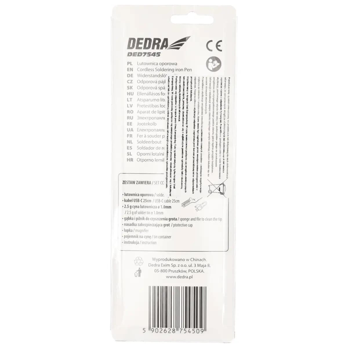 Dedra brezzžična spajkalna postaja 4V, 2Ah USB 6