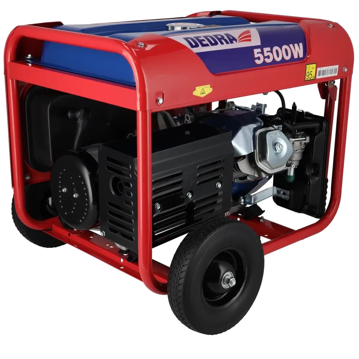 Agregat/generator Dedra DEGB6500K, 5.0kW, 2x230V, 1x12V, kolesa 7