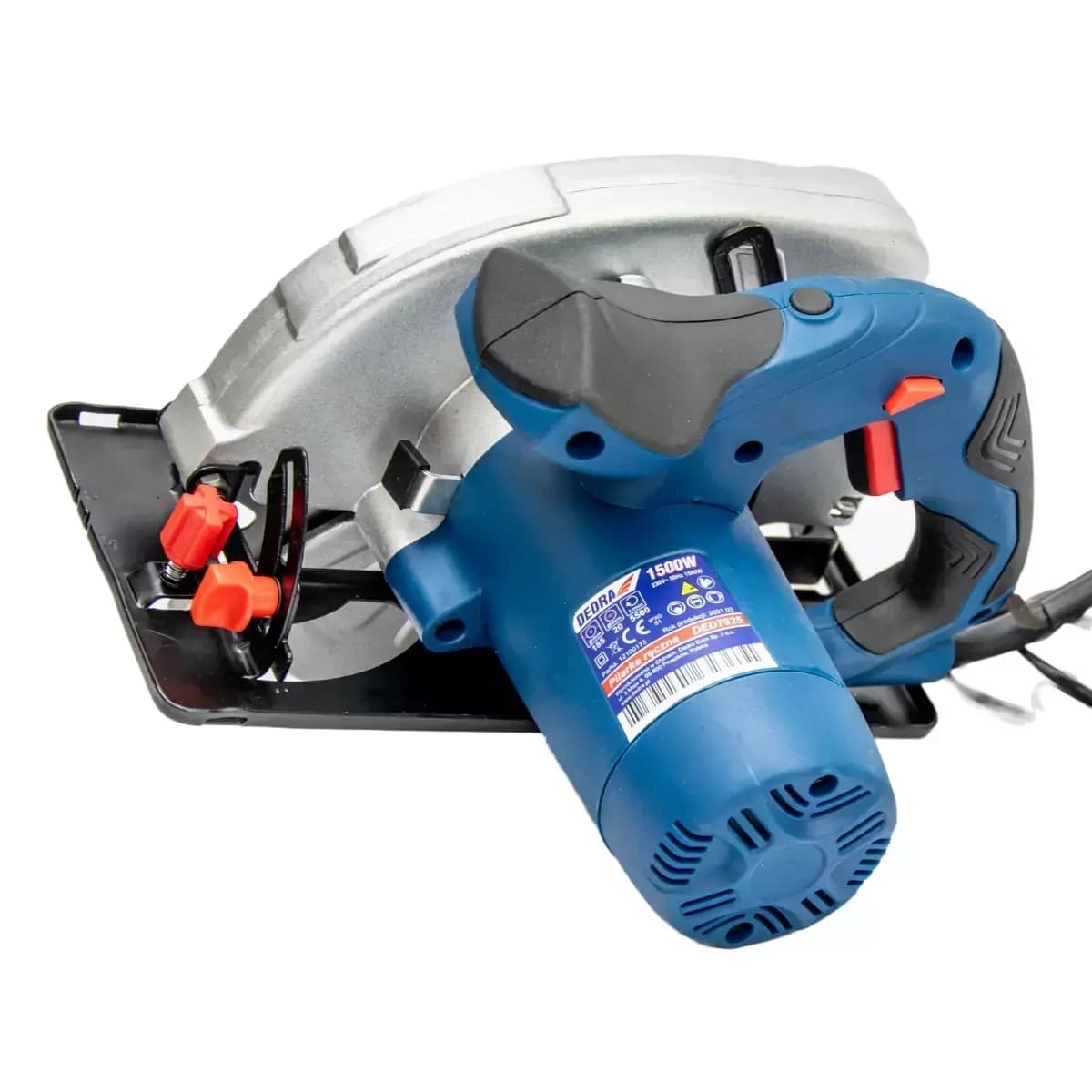 Ročna krožna žaga Dedra 1400W (rezilo 185 mm, maks. 63 mm) 4