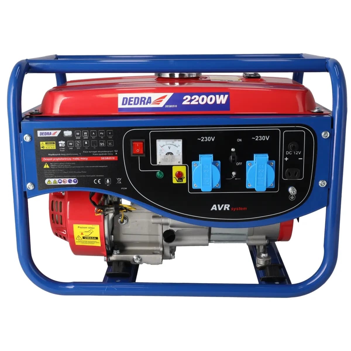 Agregat/generator Dedra DEGB2510, 2.0kW, 2x230V, 1x12V