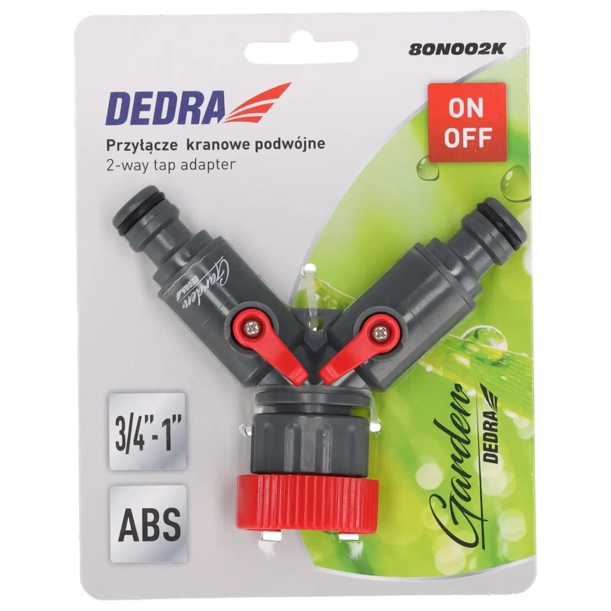 Dedra Dvojni priključek za pipo 3/4"-1", na kartici 4