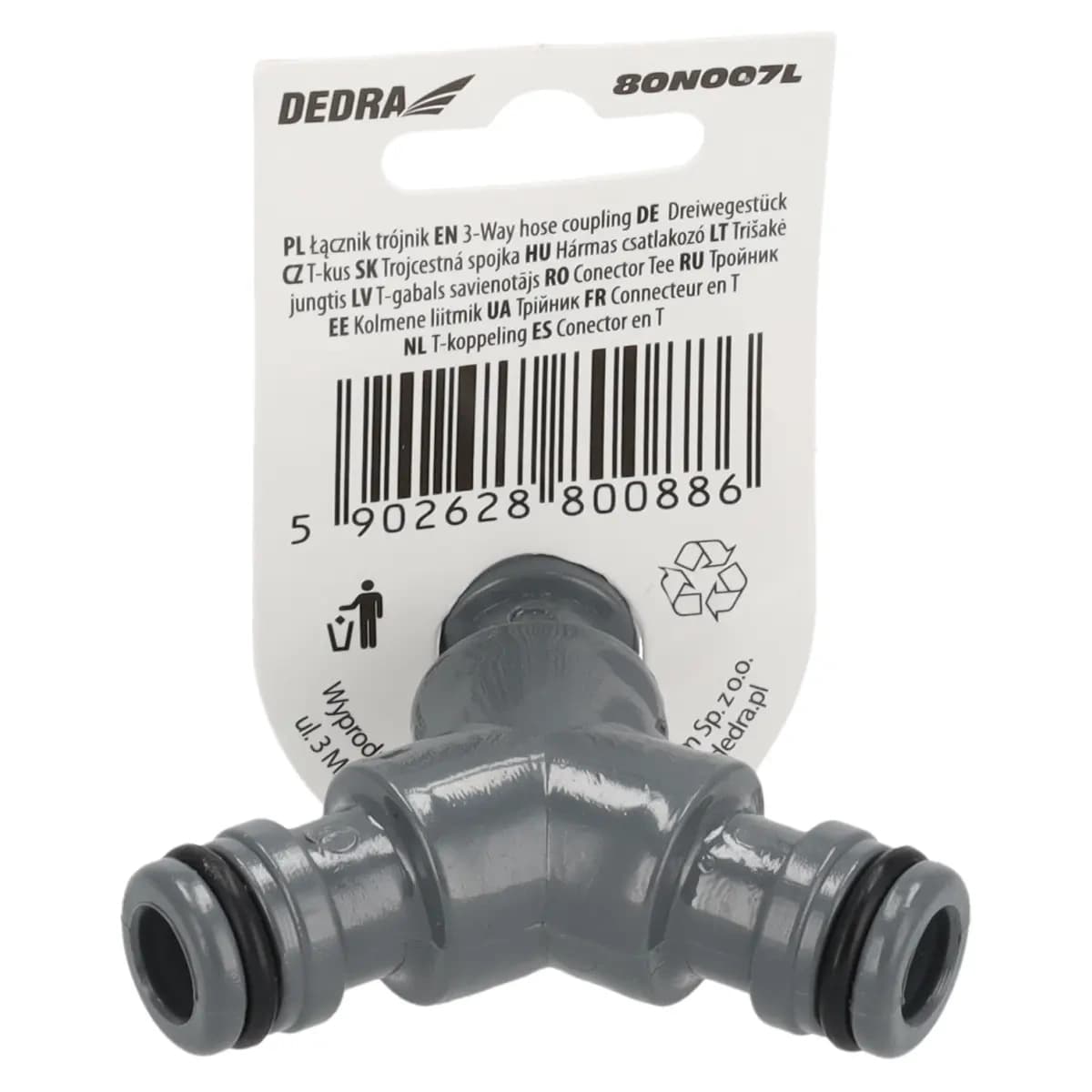 Dedra Trojni spojnik za cevi 1/2", v razsutem stanju 5