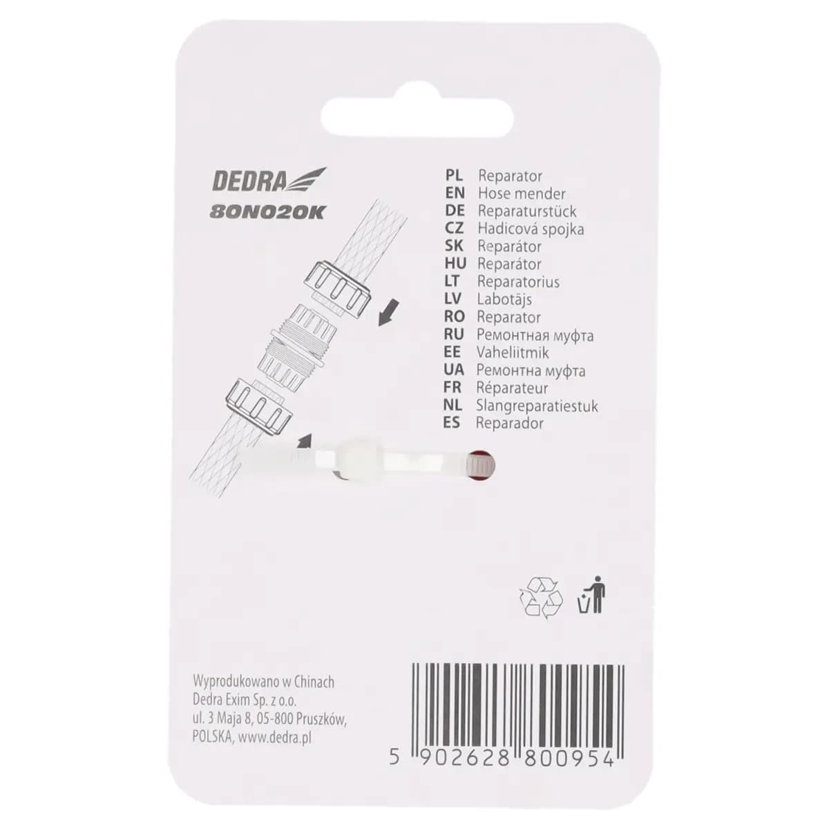 Reparator za cev Dedra 3/4", ABS/PP 5