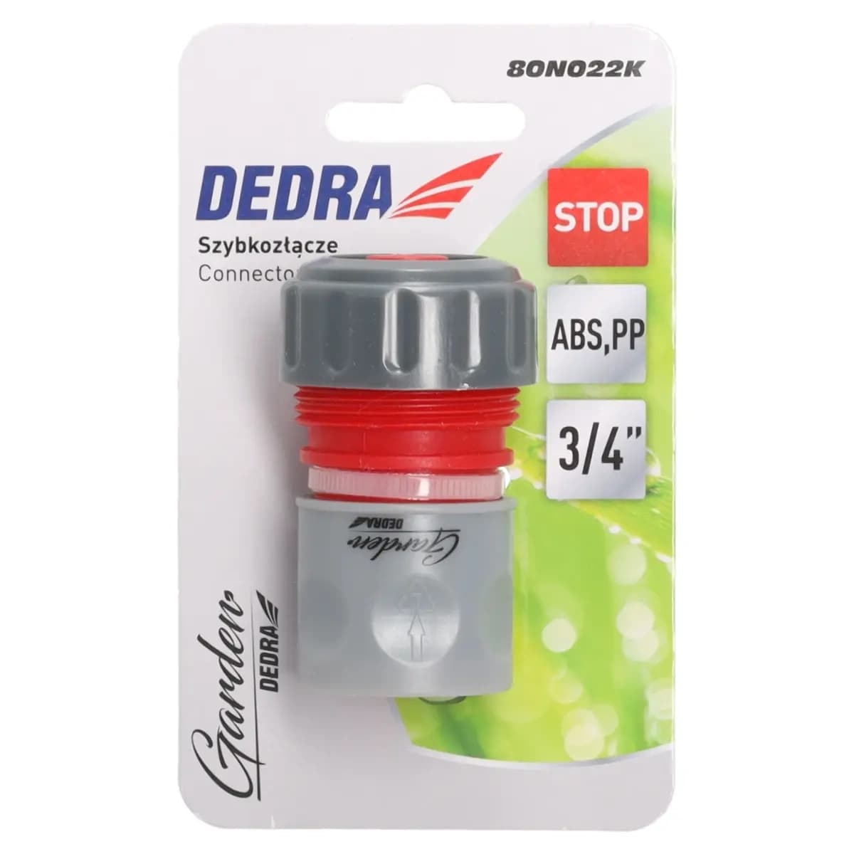 Hitra spojka z ventilom Dedra 3/4" 4