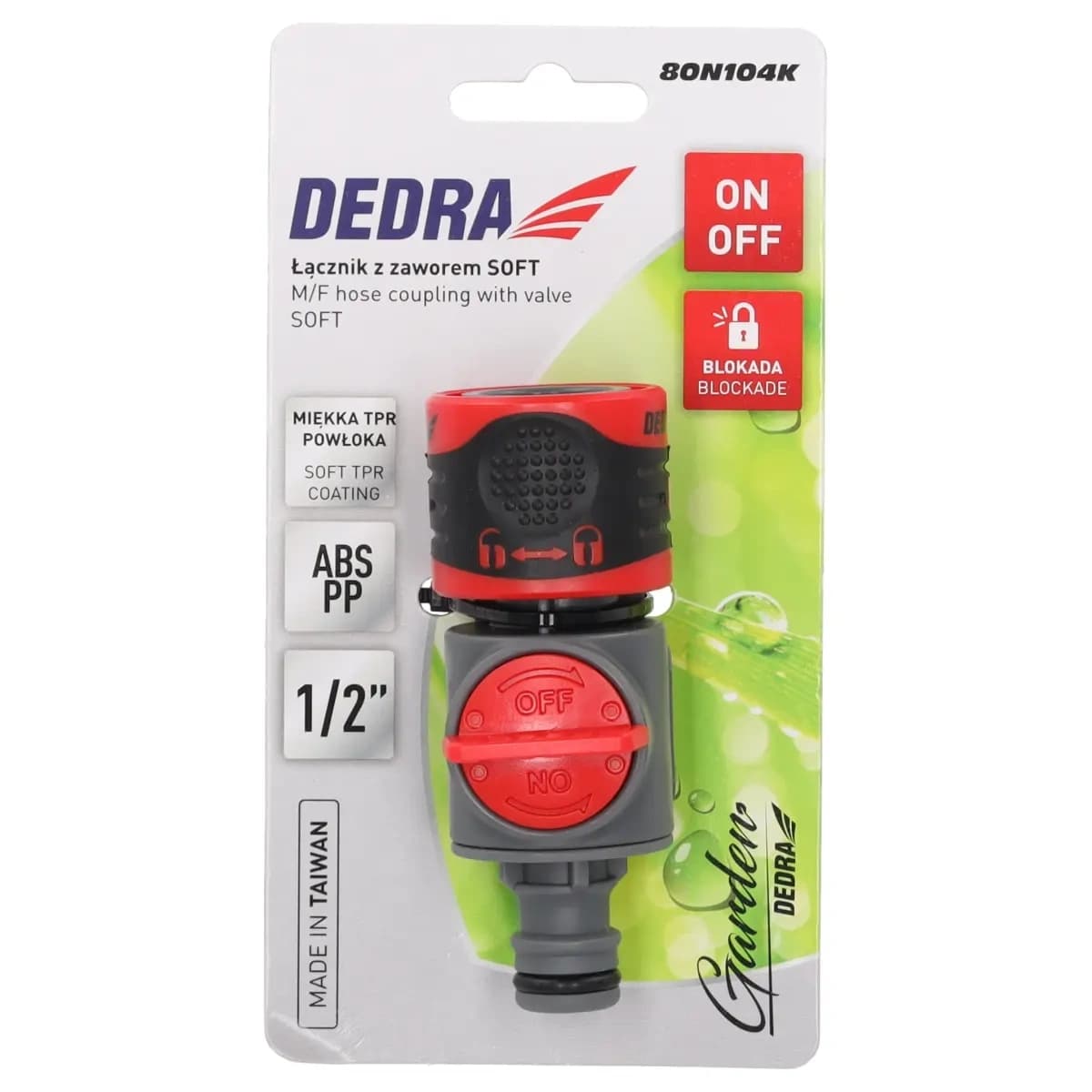 Dedra Spojnik s ventilom 1/2", na kartici 4
