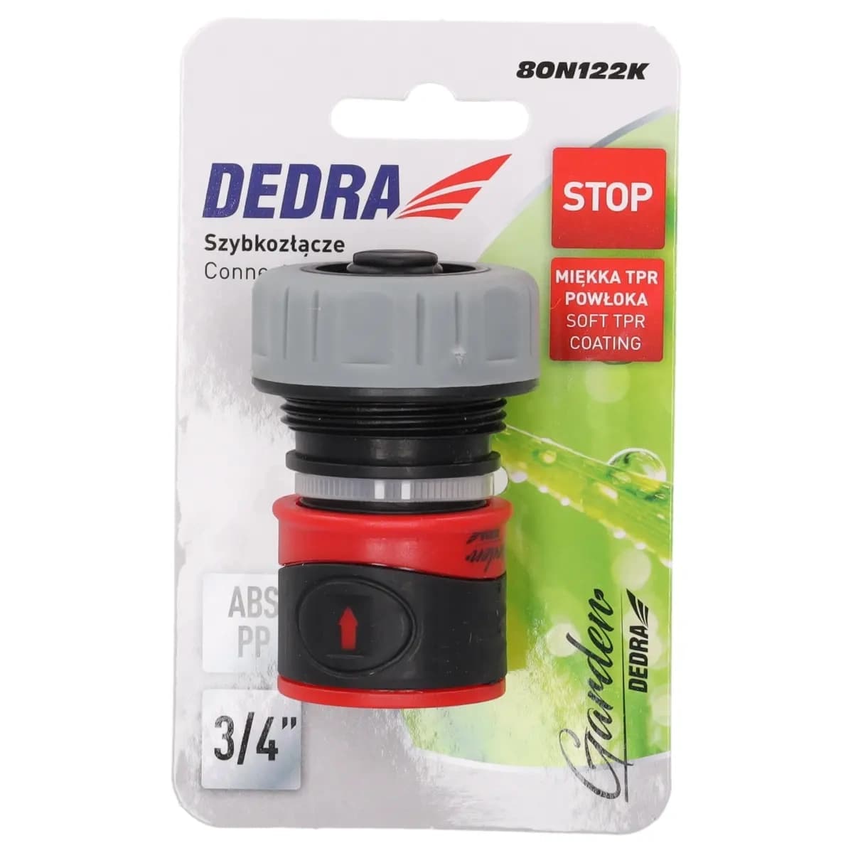 Hitra spojka z ventilom Dedra 3/4" soft 4