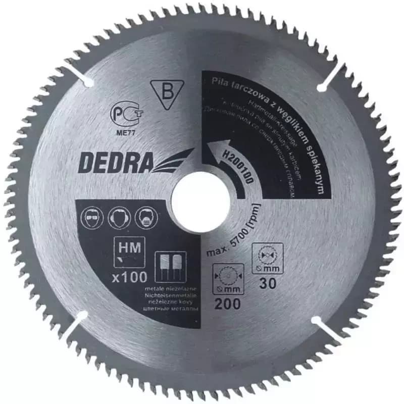 Dedra rezalna plošča za aluminij, 100 zob, 210x30 mm
