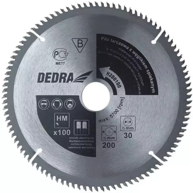 Dedra rezalna plošča za aluminij, 100 zob, 250x30 mm
