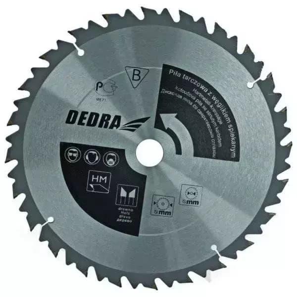 Dedra krožna žaga za les 300x30 mm, 24z z omejevalnikom posu.
