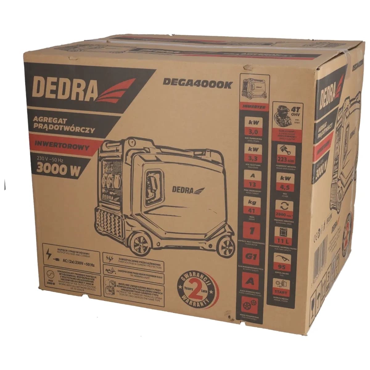Dedra Inverterski agregat 3.0/3.3kW, 11l rezervoar 4