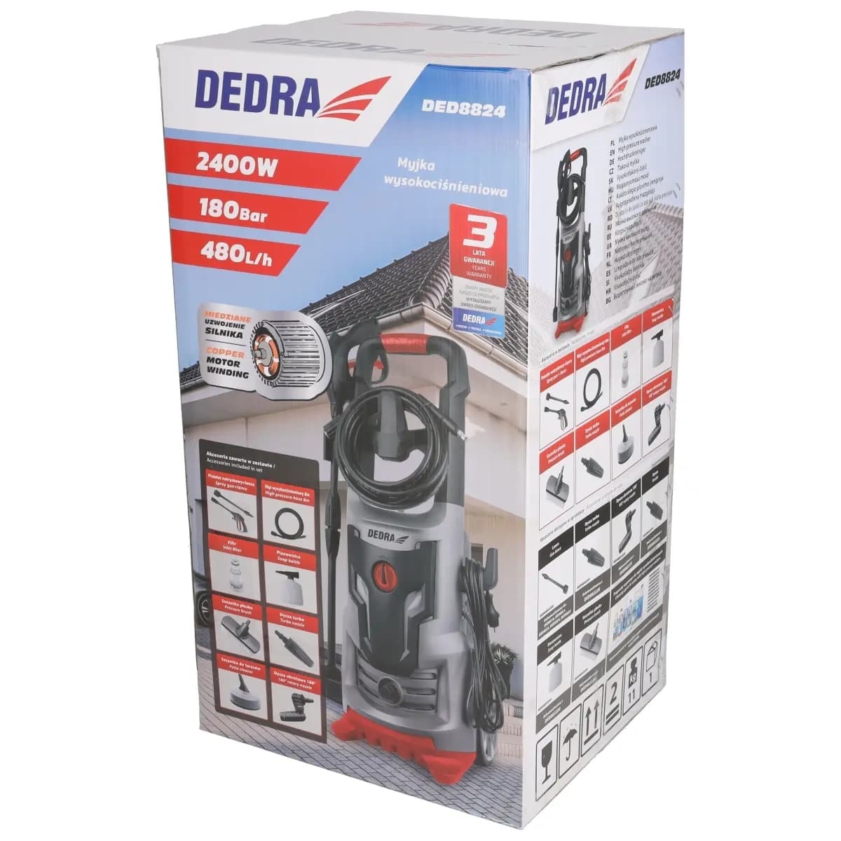 Dedra Visokotlačni čistilnik 2400W, 120/180bar 6