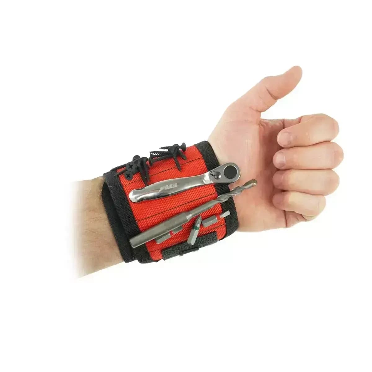 Magnetni trak za zapestje Dedra 39x9cm, poliester, Velcro