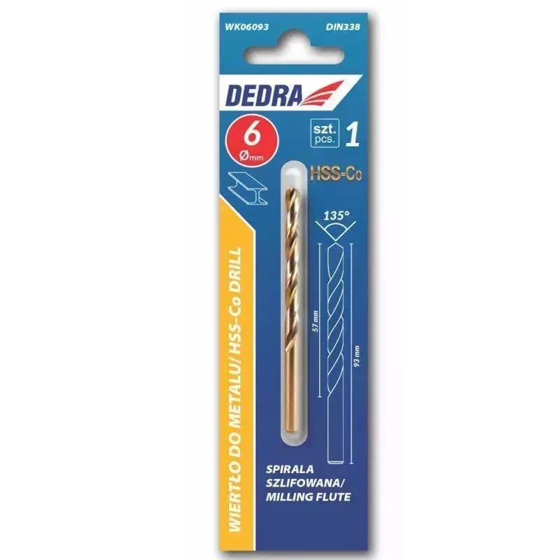 Vrtalnik za kovino Dedra HSS-Co, 4.2x75mm (1 kos) 2
