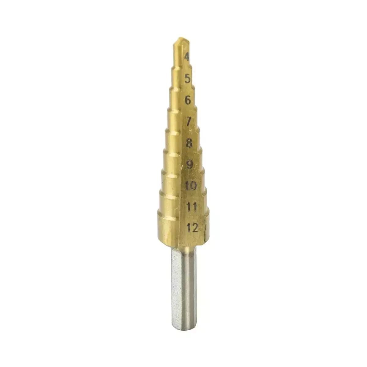 Dedra HSS TiN stopničasto sveder, 135°, 4-12 mm