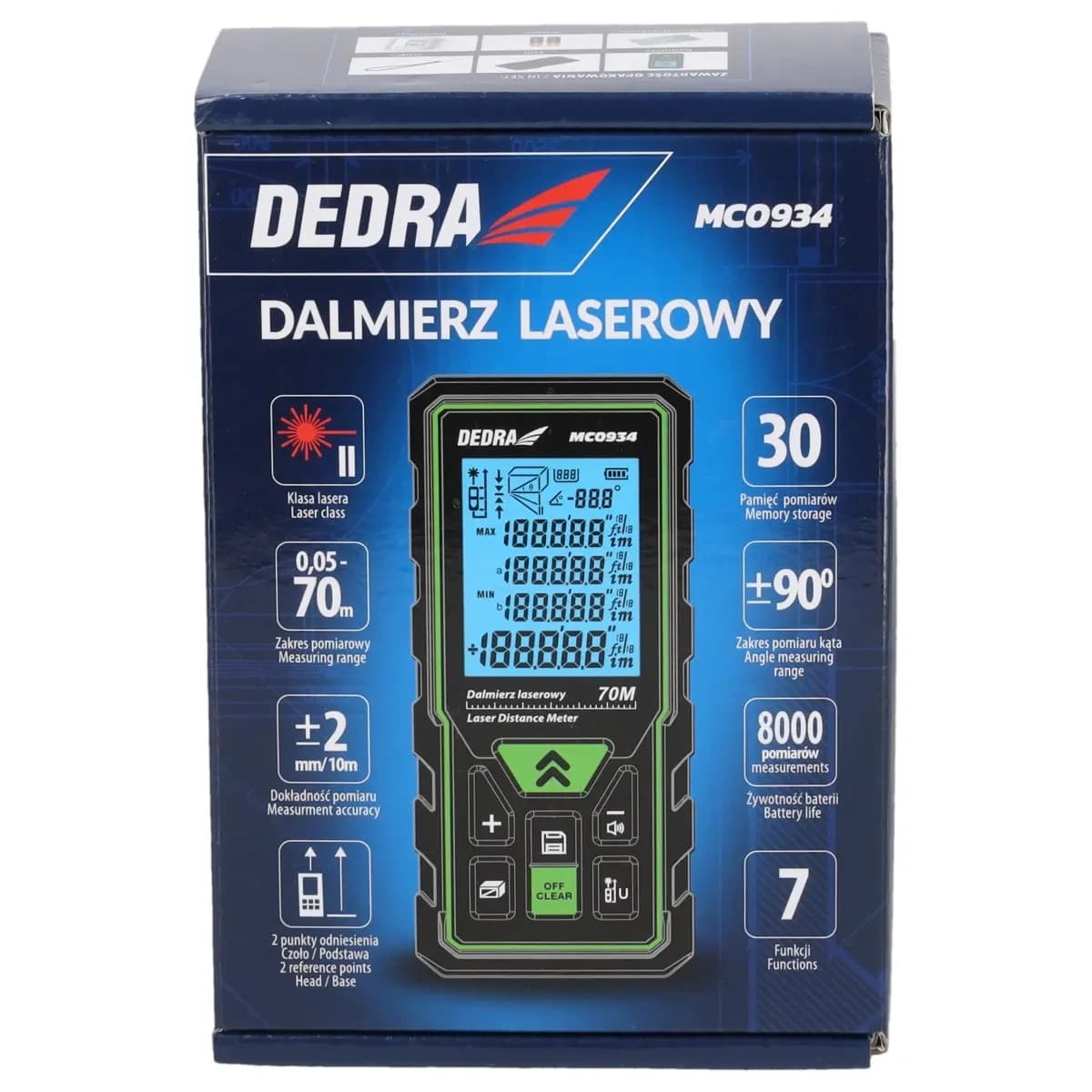 Dedra Laserski merilnik razdalje 70 m 4
