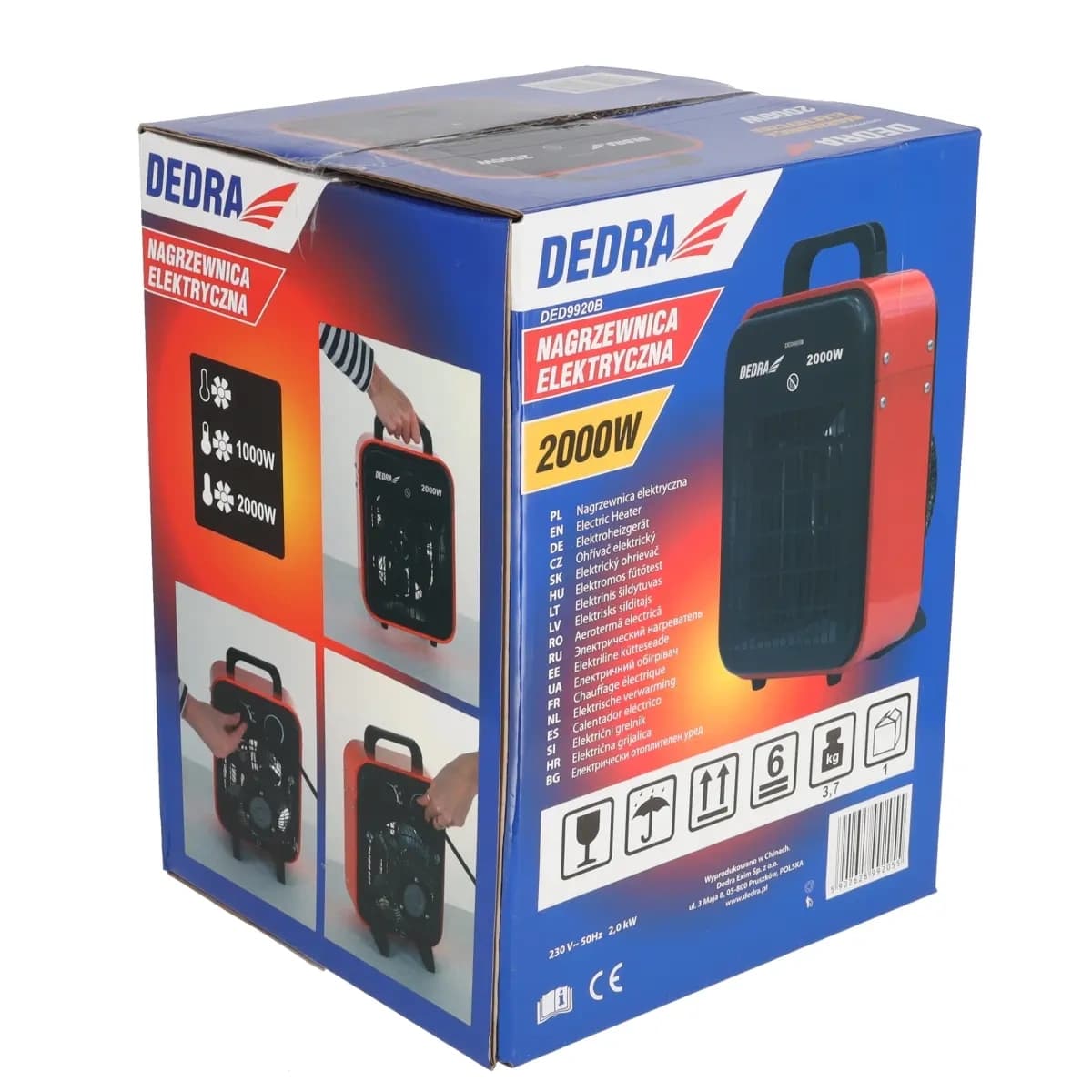Električni grelnik zraka Dedra 2000W 2
