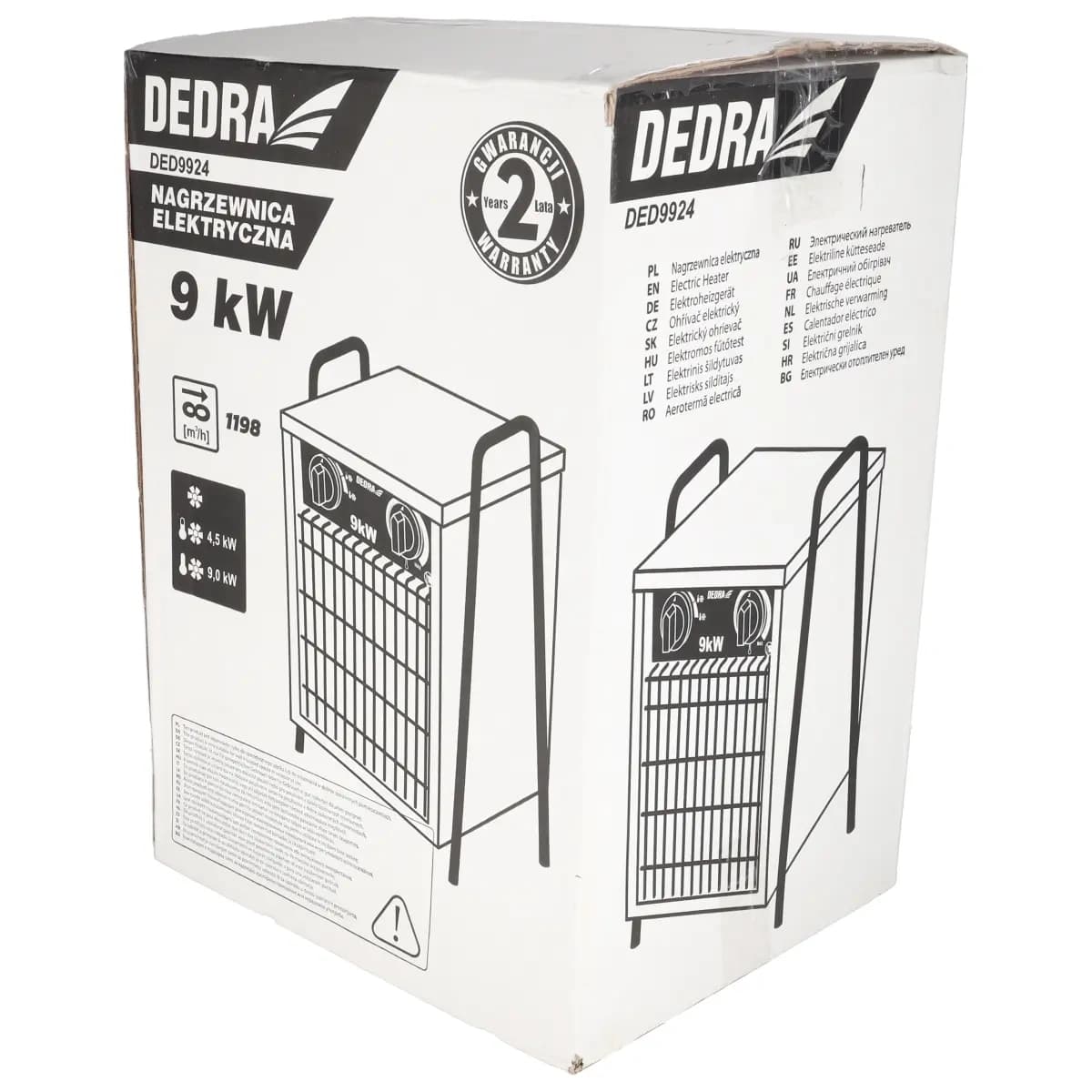 Električni grelnik Dedra 9000W, 3 fazni 7