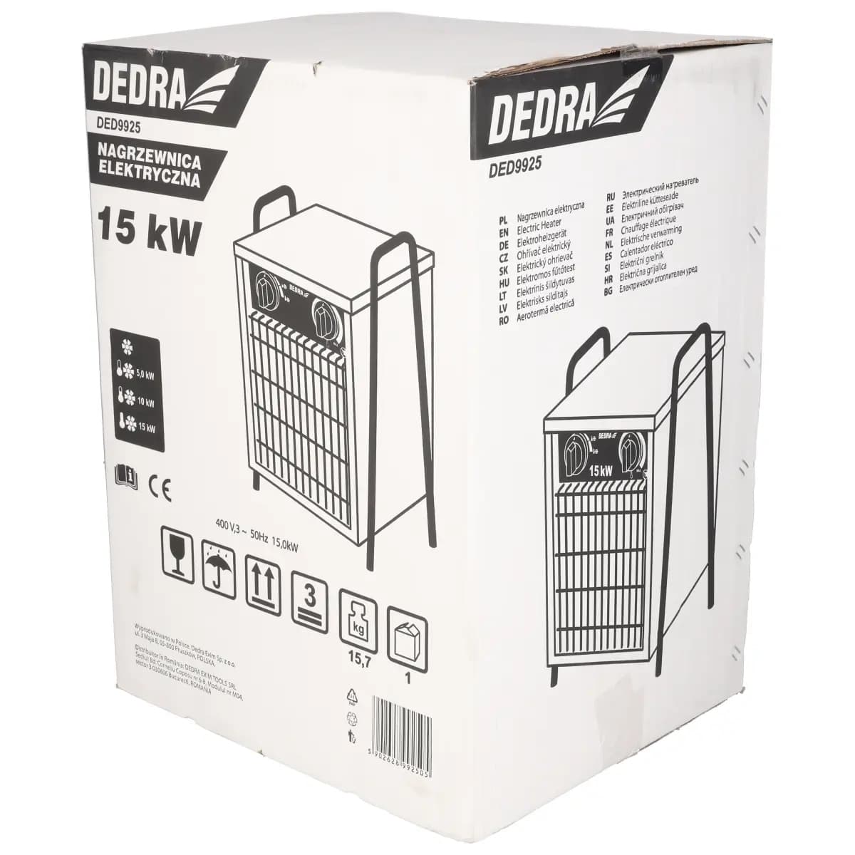 Dedra Električna grelna peč 15kW (3 faze) 7
