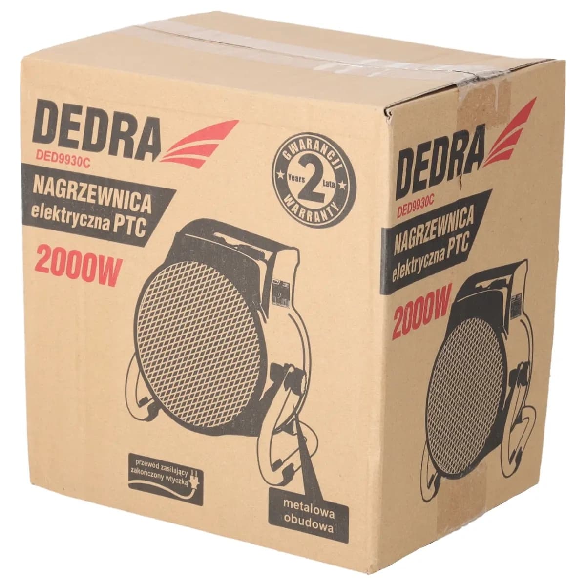 Električni grelnik/ventilator Dedra DED9930C, 2000W, keramični PTC grelni element 6