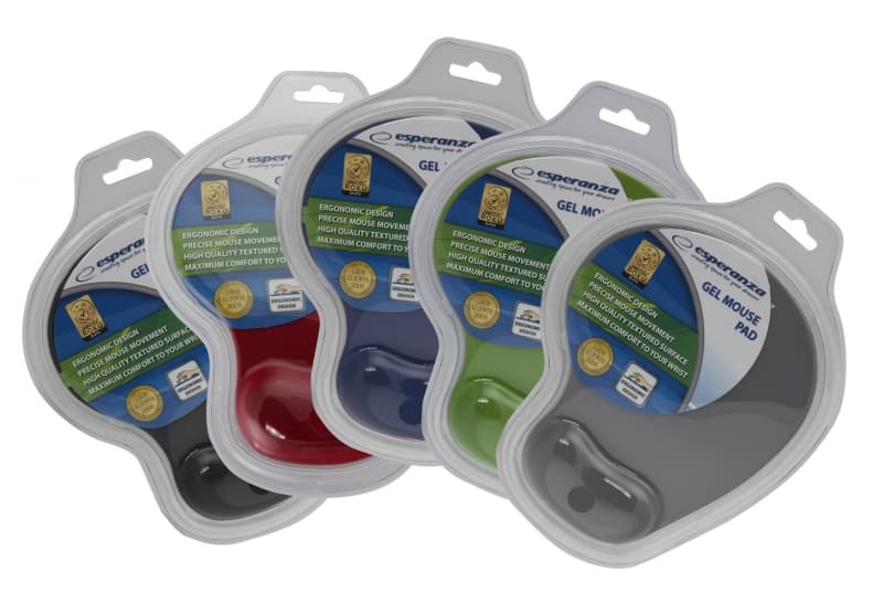 Ergonomska podloga za miško Esperanza EA137B, gel, modra 2
