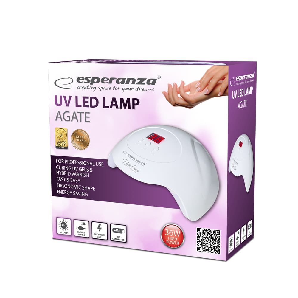 Esperanza UV LED svetilka za lak AGATE 36W 4