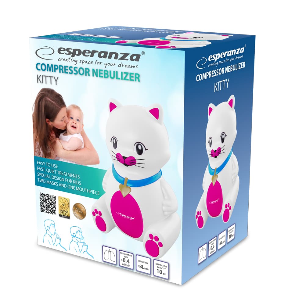 Esperanza KITTY - kompresorski inhalator/nebulizator za otroke 6