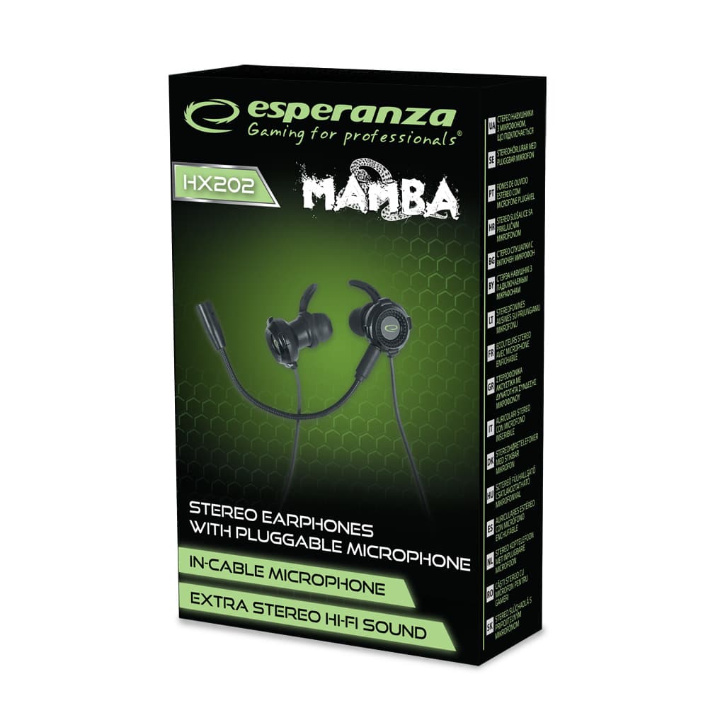 Esperanza MAMBA gaming slušalke z mikrofonom 3