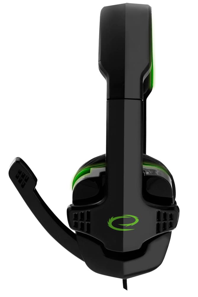 Esperanza Raven gaming slušalke z mikrofonom, zelene 2