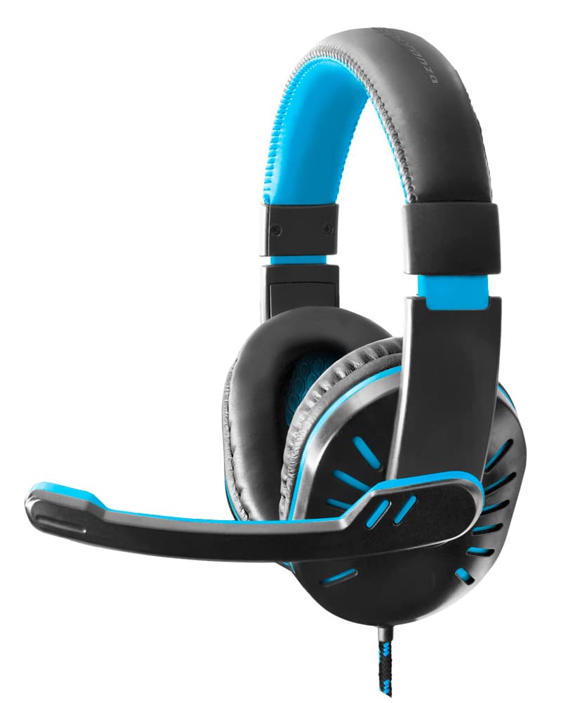 Esperanza Crow gaming slušalke z mikrofonom, modre
