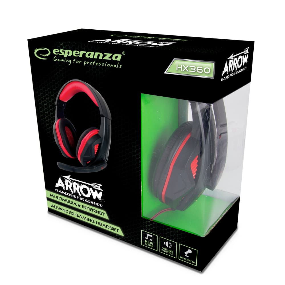 Esperanza ARROW EGH360 – gaming slušalke z mikrofonom 4