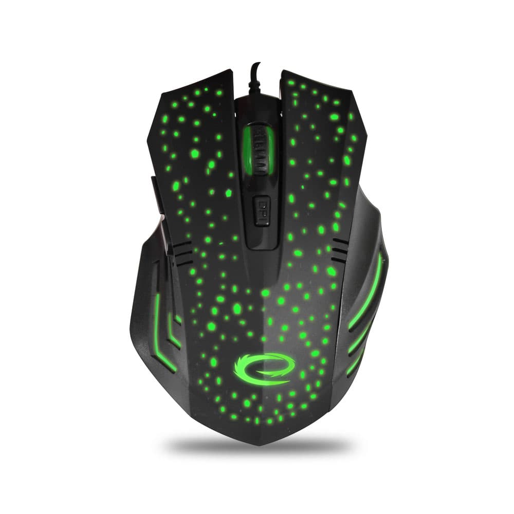 Esperanza EGM212 Gaming miška, žična, LED, 6D optična, USB-C, Galaxy